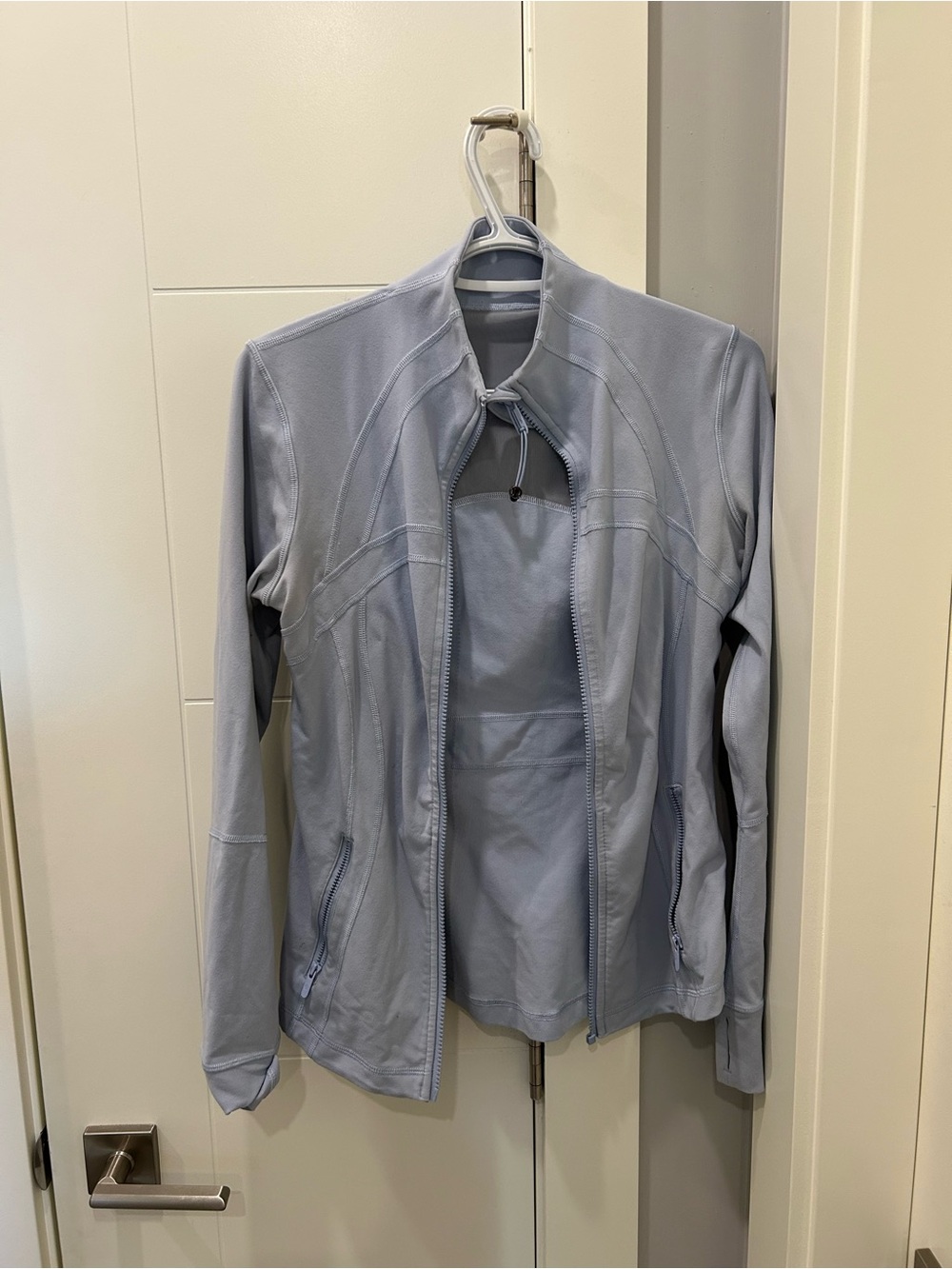 lululemon athletica Pale Blue Full-Zip Athletic Jacket